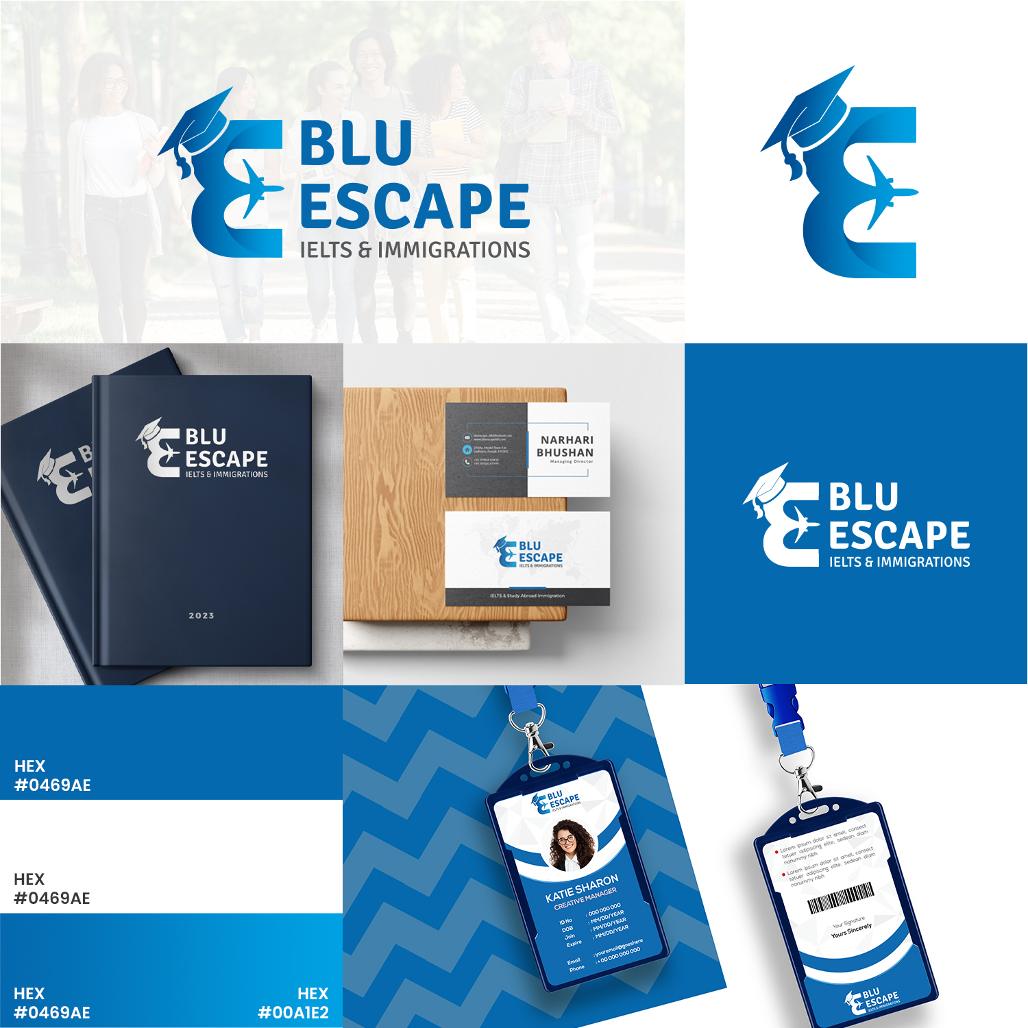 Blu Escape - Logo Designing - Immigration Agency Branding and Marketing | Media Wall Street