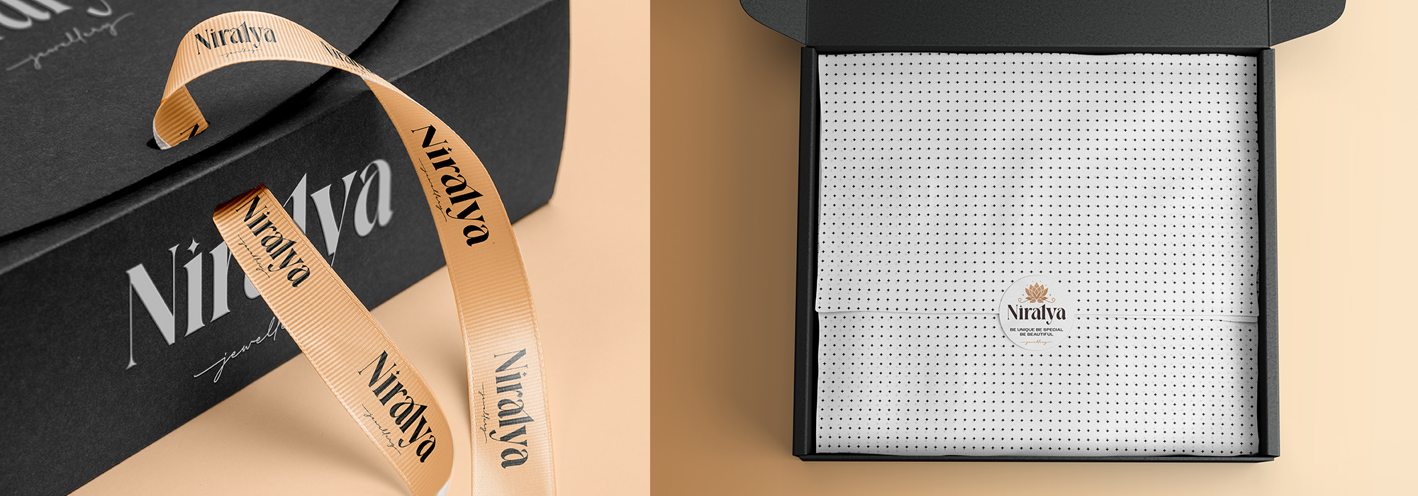Niralya Jewellery | Retail Luxury Jewellery Brand Identity Design & Development | Packaging Design